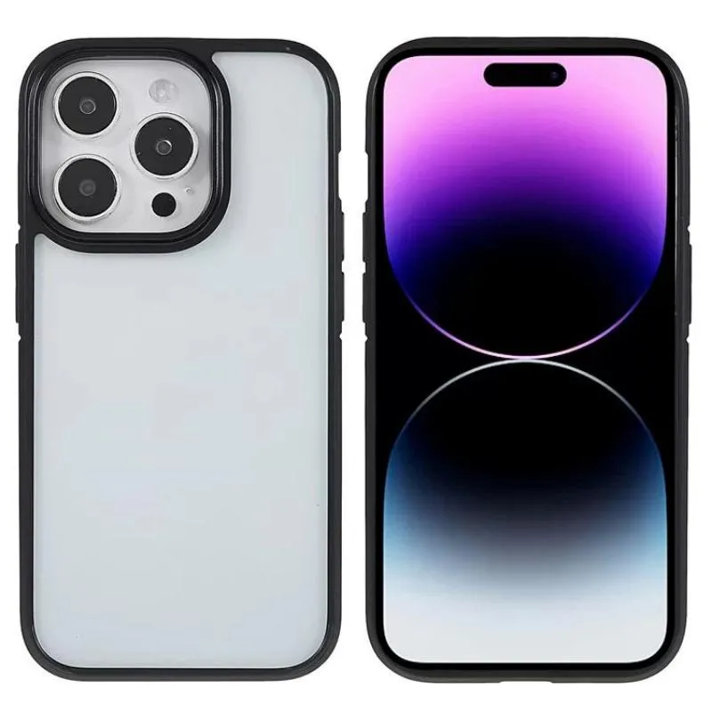 Ốp lưng nhám chống sốc viền silicon cho iPhone 14 Pro Max hiệu X-Level Frosted Sand Case mặt lưng nhám mờ, gờ bảo vệ Camera - hàng nhập khẩu