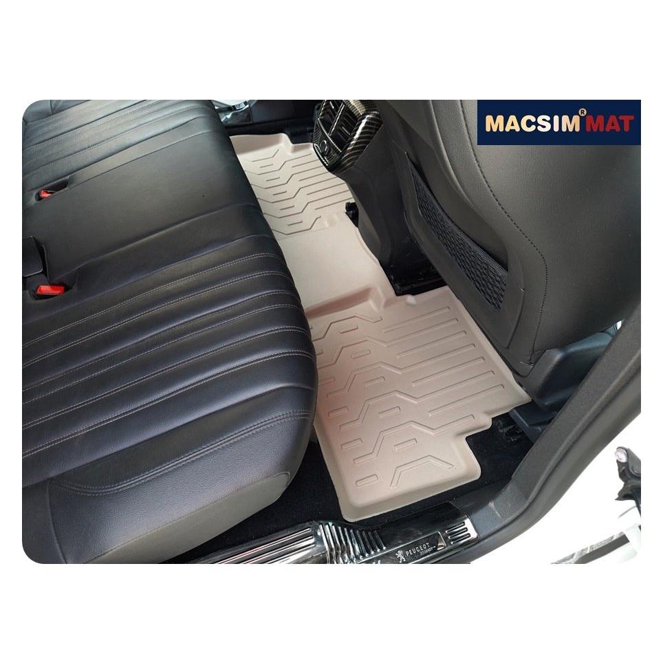 Thảm lót sàn xe ô tô Peugoet 3008 Nhãn hiệu Macsim chất liệu nhựa TPV cao cấp màu be màu be - 2 hàng ghế
