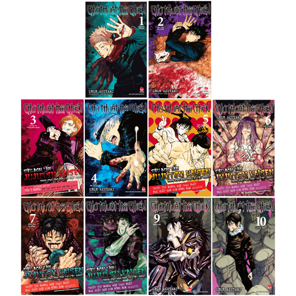 Hình ảnh Combo Manga - Chú Thuật Hồi Chiến: Tập 1 - 10 (Bộ 10 Tập)