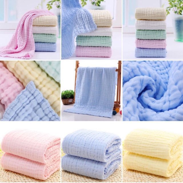 Khăn tắm xô 6 lớp siêu mềm siêu thấm cho bé