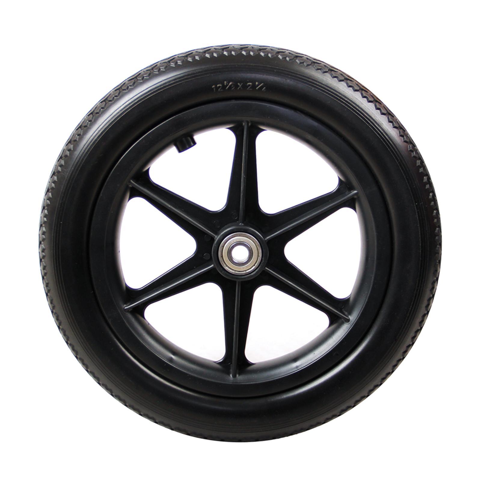 2 pieces 12inch Wheelchair Replacement Rear Wheel for Wheelchairs