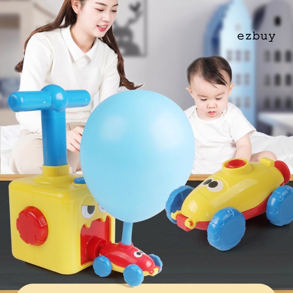 EY-Press-Powered Racing Car with Manual Balloon Pump Educational Toys Kids Gift