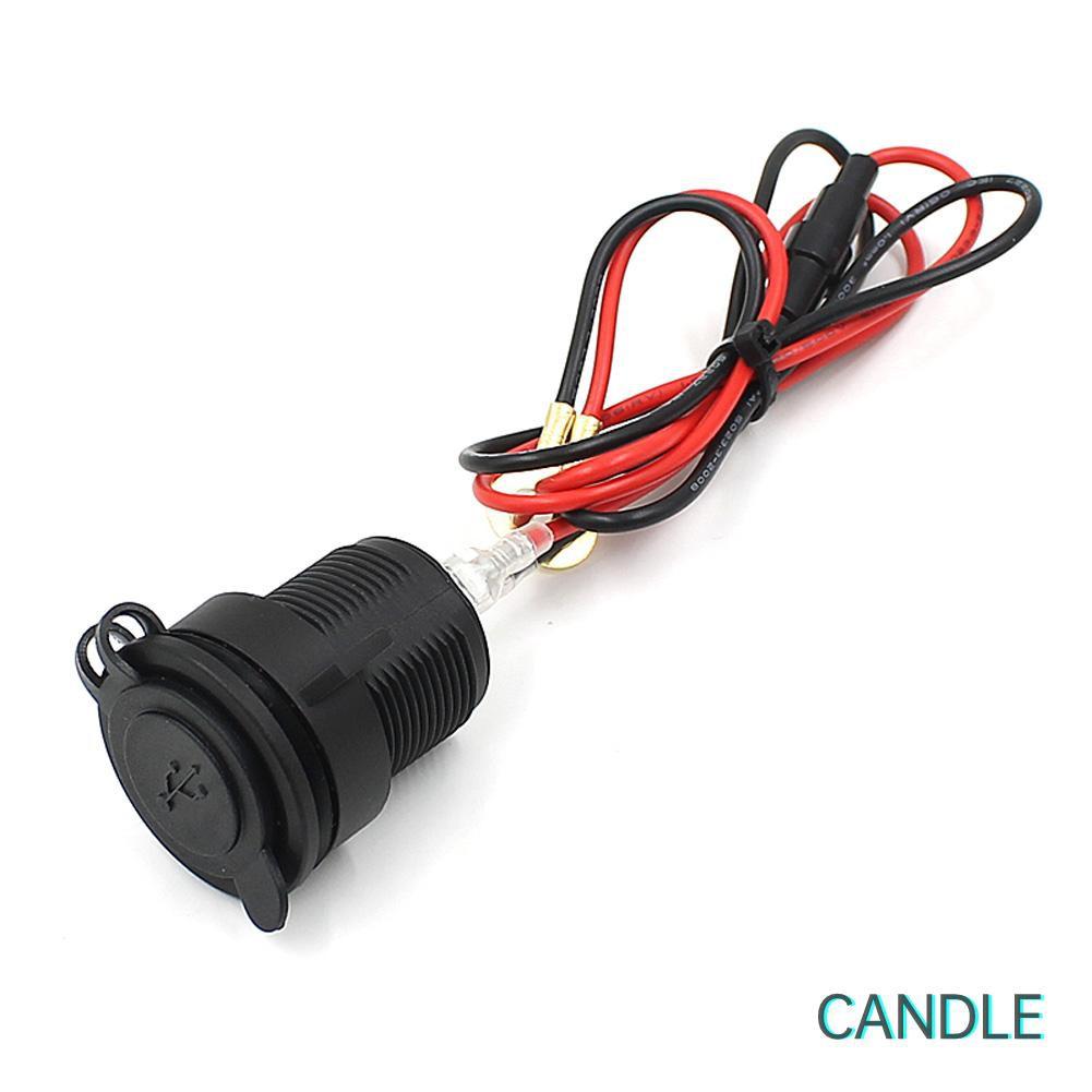 Đầu Sạc Usb Kép 12v Cho Xe Hơi / Xe Máy
