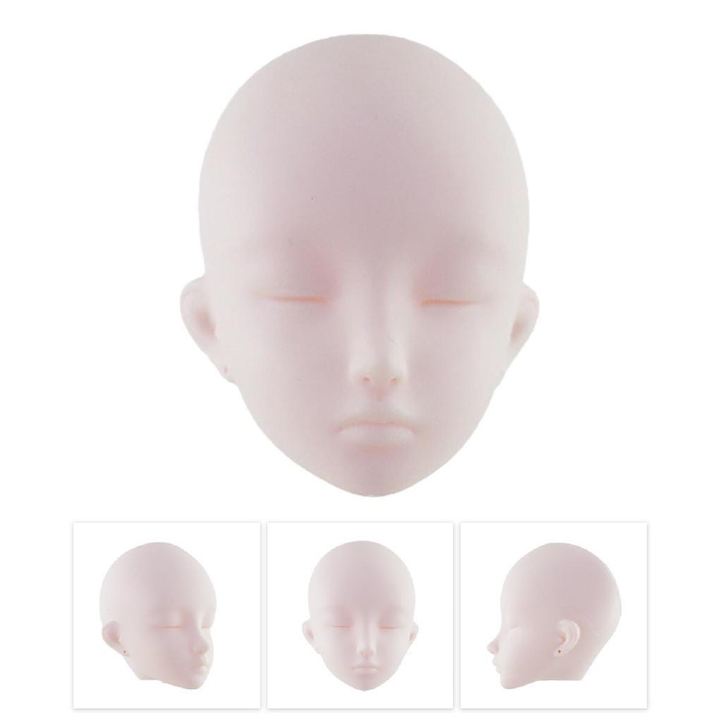 Vinyl Unpainted 1/3 Body Dolls Head Parts DIY for 60cm Doll Body