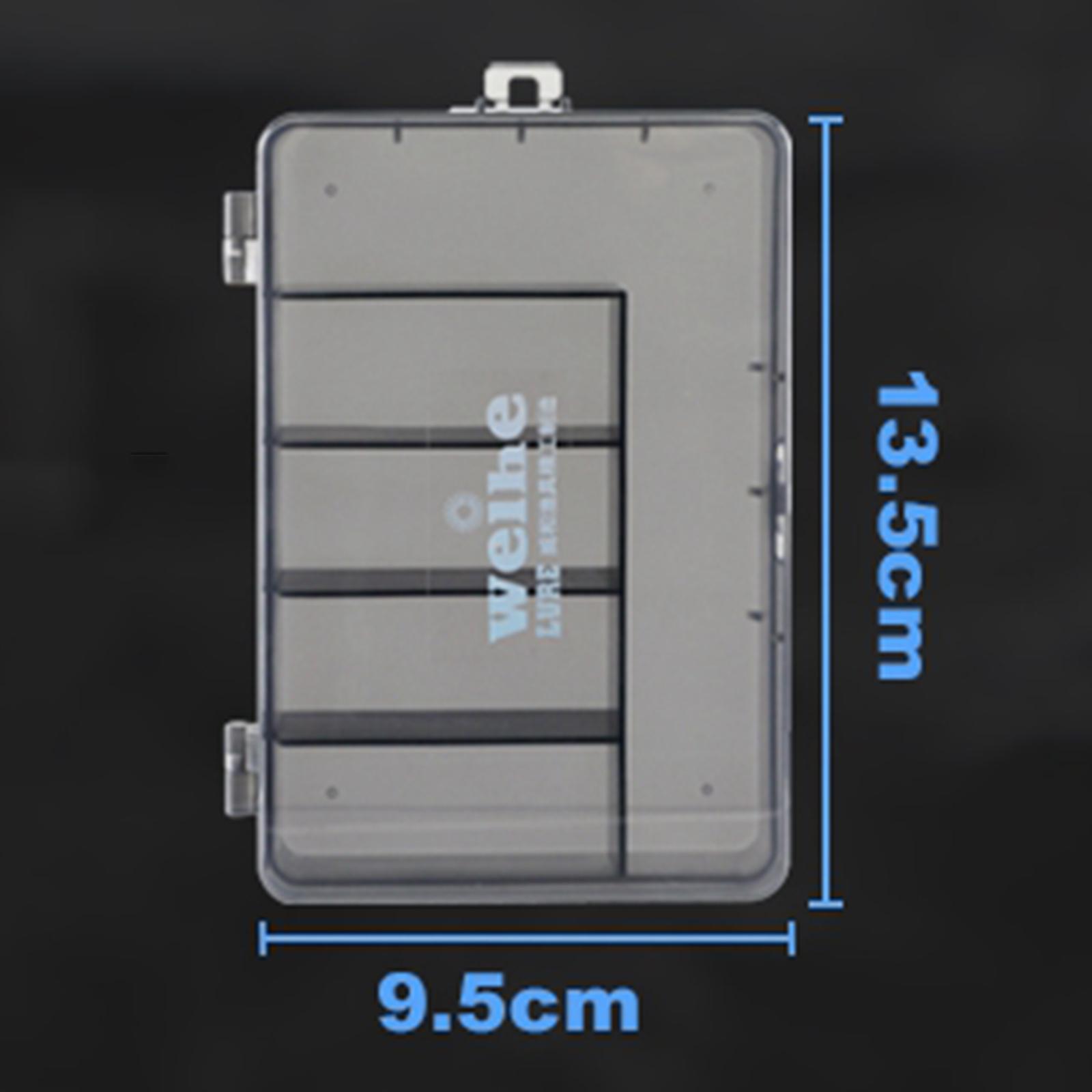 Fishing Tackle Box Organizer, Gear Case Container, Boat Fishing Storage Case, Fishing Equipment for Lures, Worms, Beads, Jigs, Hooks