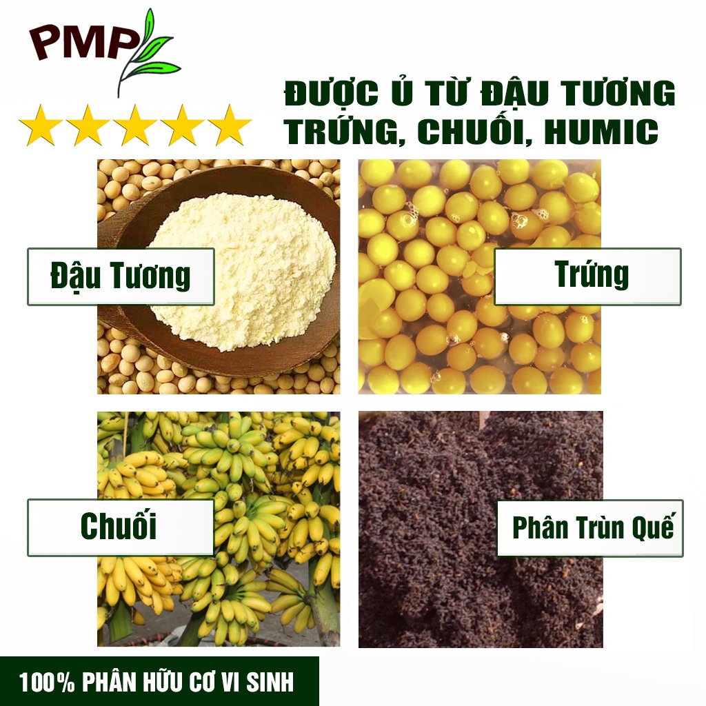 Phân hữu cơ cho sen đá, xương rồng Senmic PMP Phân bón vi sinh cao cấp chai 500ml