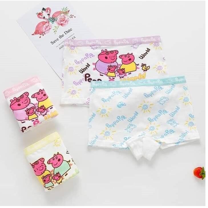 Set 4 quần chíp đùi cotton mềm mại cho bé gái