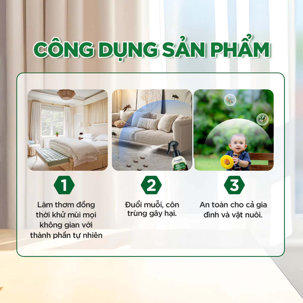 Xịt thơm phòng đuổi muỗi Lovenose đuổi côn trùng chiết xuất từ tinh dầu tự nhiên lành tính, khử mùi phòng 350ml