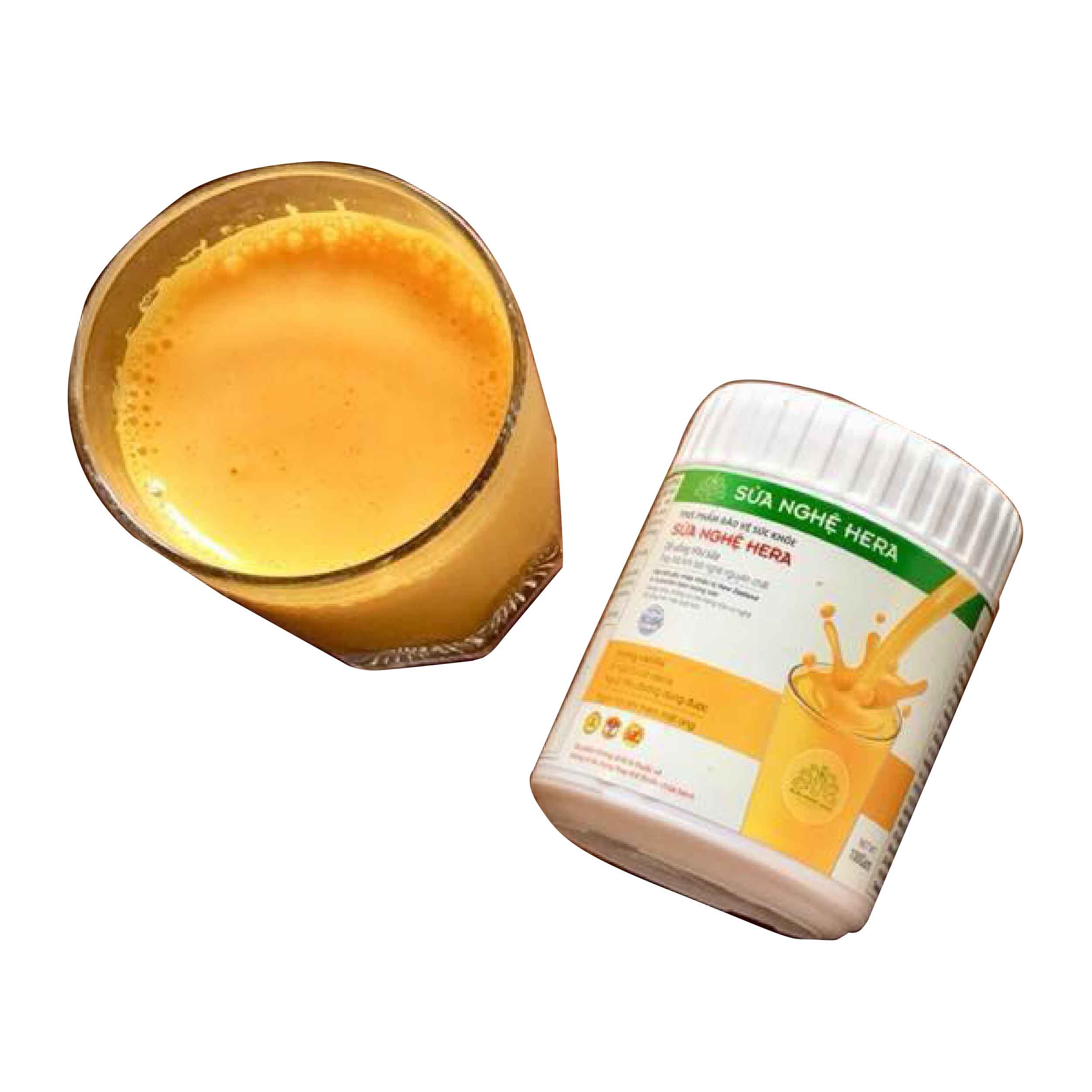 Combo 2 Hộp Sữa Nghệ Hera 100g - Tặng Kèm Bông Rửa Mặt
