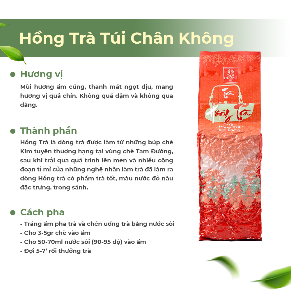 Hồng Trà Túi Hút Chân Không Chính Hiệu Tam Đường