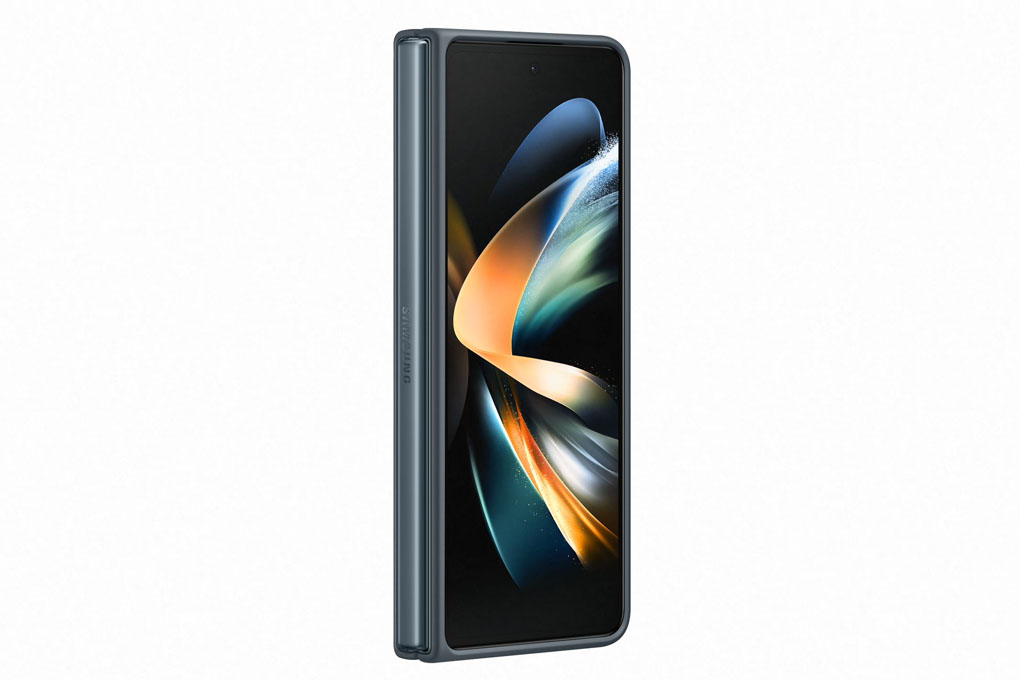 Ốp lưng da F936, Xanh xám dành cho Samsung Fold 4 - Hàng Chính hãng