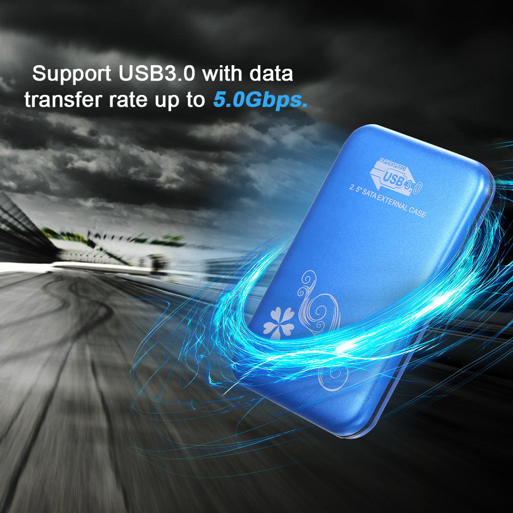 Hộp Đựng Ổ Cứng Ngoài Bộ Chuyển Đổi USB3.0 Sang SATA HDD 2,5 Inch,