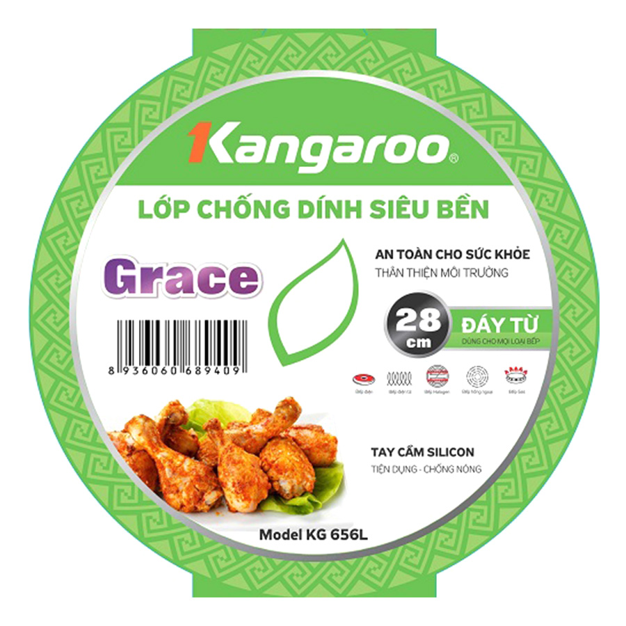 Chảo Nhôm Chống Dính Kangaroo KG656L (28cm)