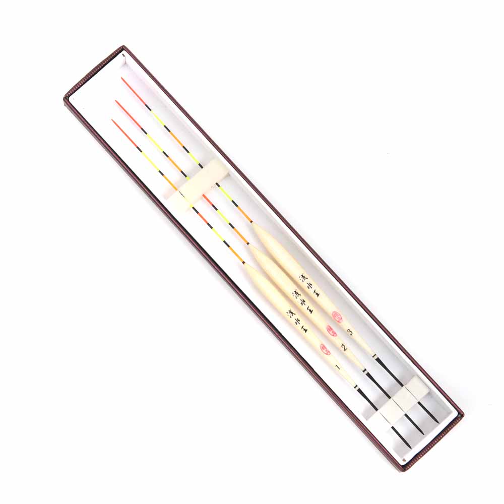 3 phao câu cá làm bằng gỗ Barr, nhẹ và thuận tiện khi sử dụng thích hợp cho câu cá nước nông
