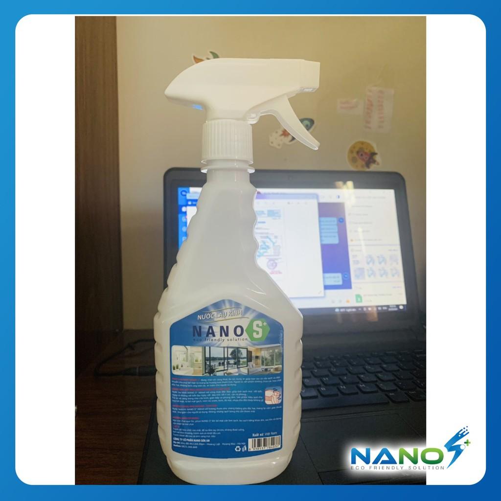 Nước lau kính hữu cơ Nano S* siêu sạch, loại bỏ mọi vết bẩn, an toàn cho người sử dụng