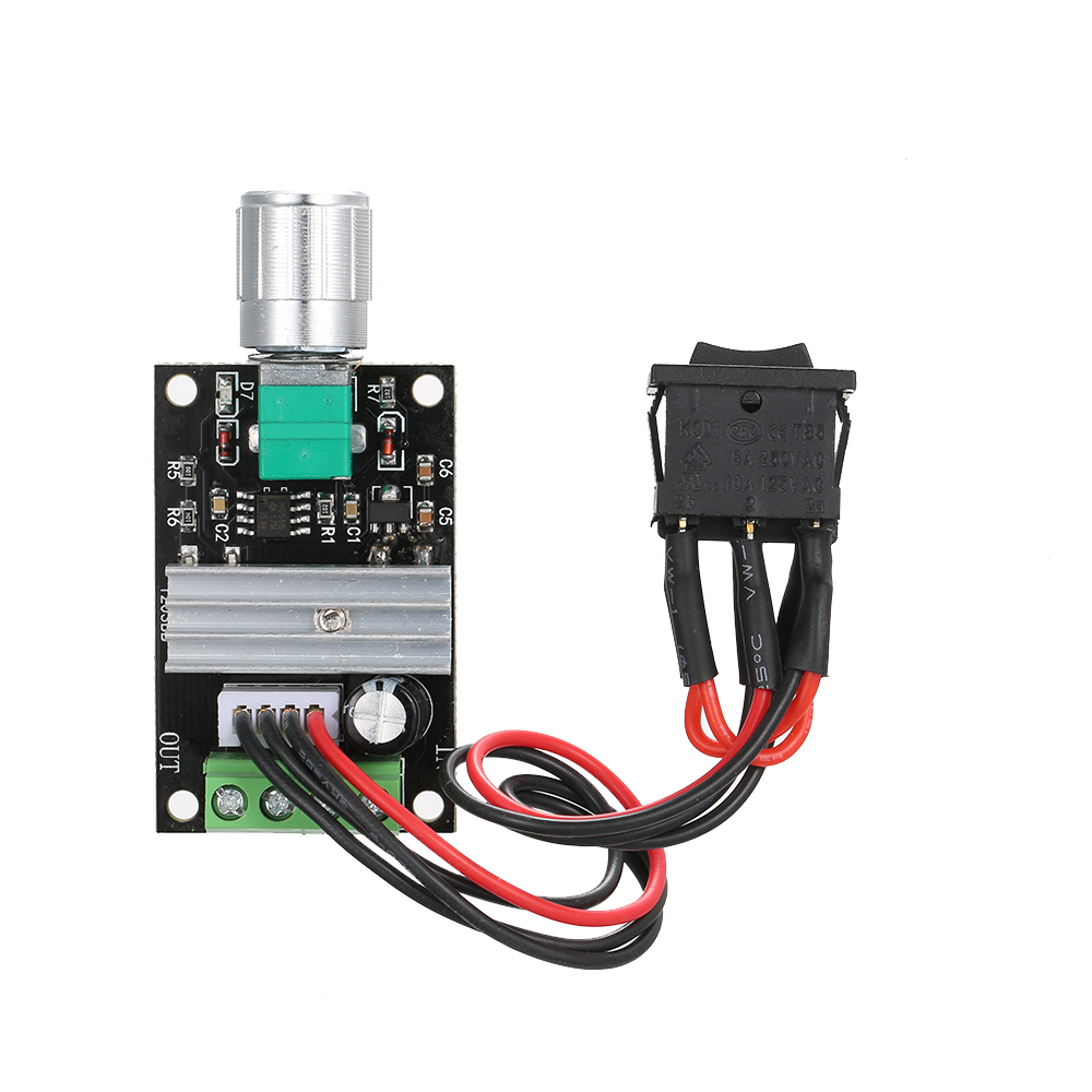 Bộ Điều Khiển Tốc Độ Động Cơ Pwm DC 6v 12v 24v 3a Với Công Tắc Đảo Ngược