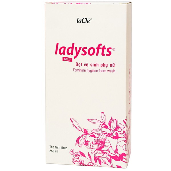 Bọt rửa phụ khoa Ladysoft New Laclé 100ml, dung dịch vệ sinh phụ nữ Ladysofts 100ml