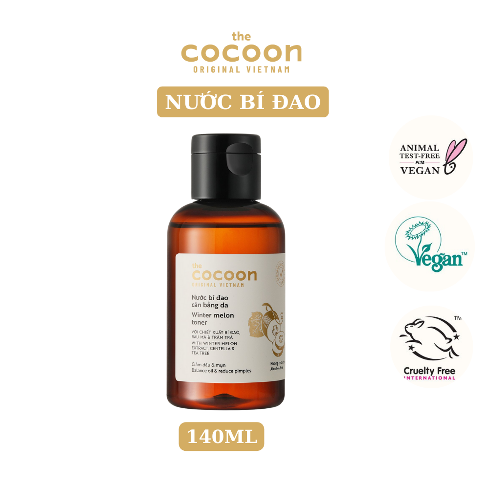 Nước bí đao cân bằng da (toner) Cocoon giảm dầu &amp; mụn 140ml