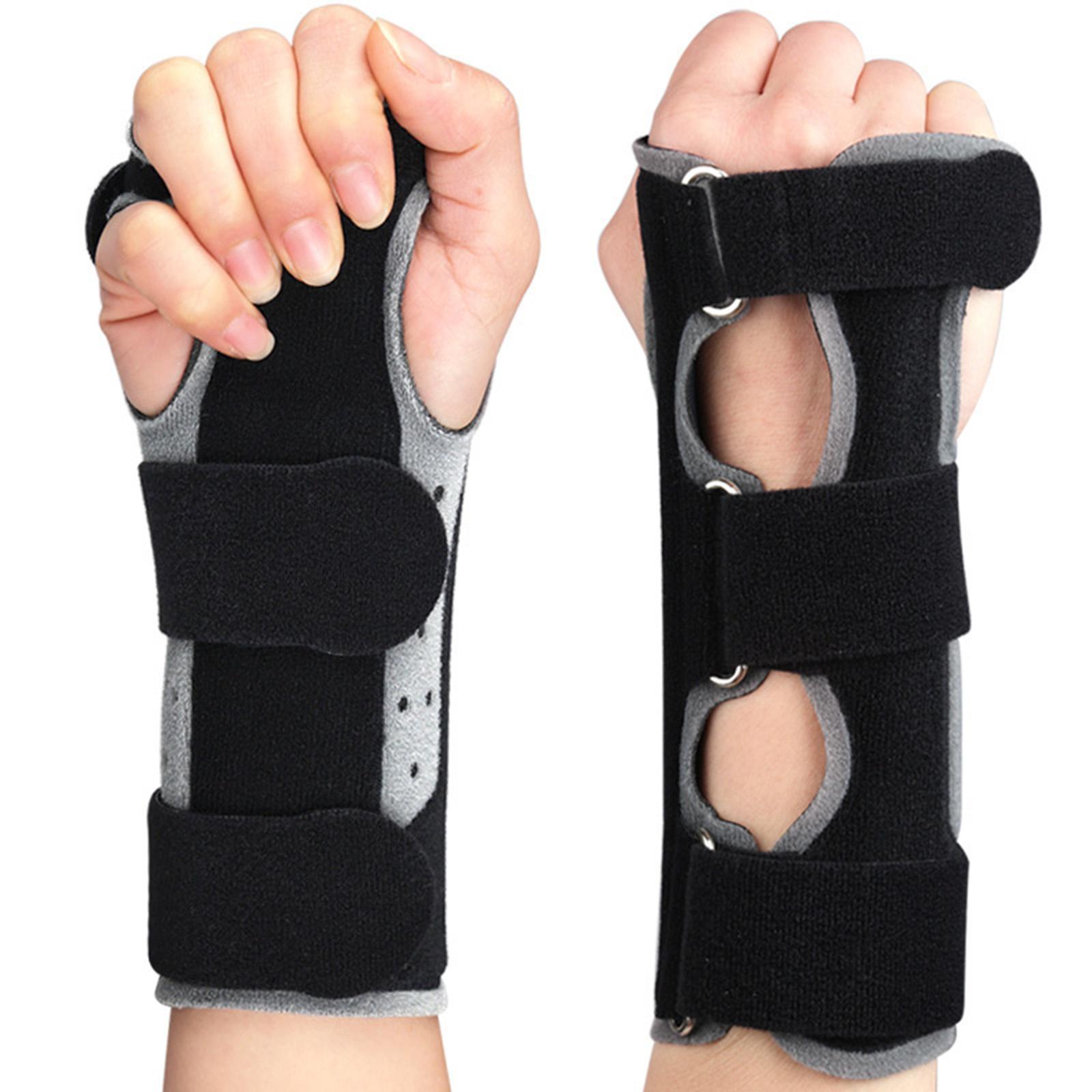 Wrist Support Brace Splint, Detachable Aluminum Strip Breathable Stabilization Hand Brace Hand and Wrist Support Wrist Compression Strap