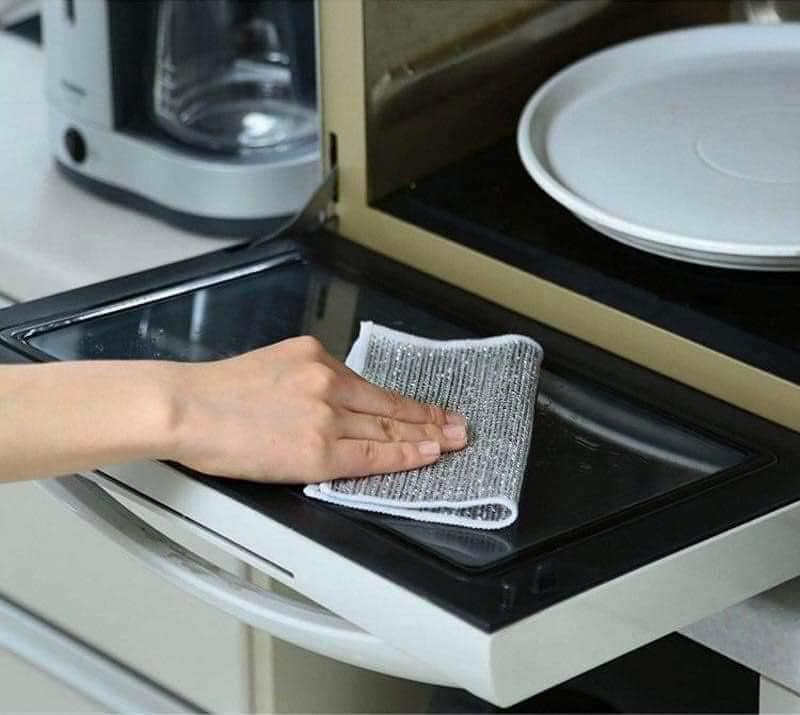 Set 10 Khăn Lau Bếp Dây Kim Loại, Lau Máy Rửa Bát Chống Xước, Khăn Lau Đa Năng Chống Trầy