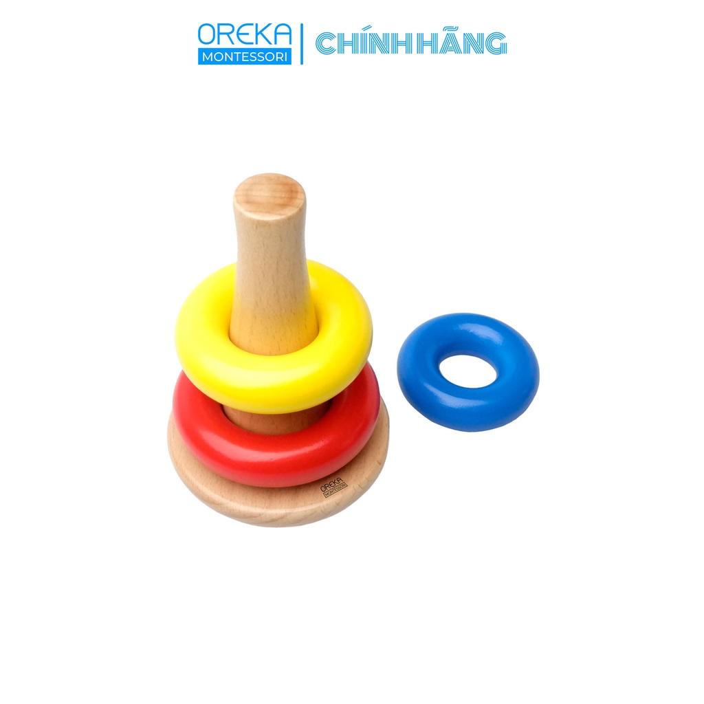 Đồ chơi trẻ em Oreka Montessori Bộ xếp chồng - 0160600