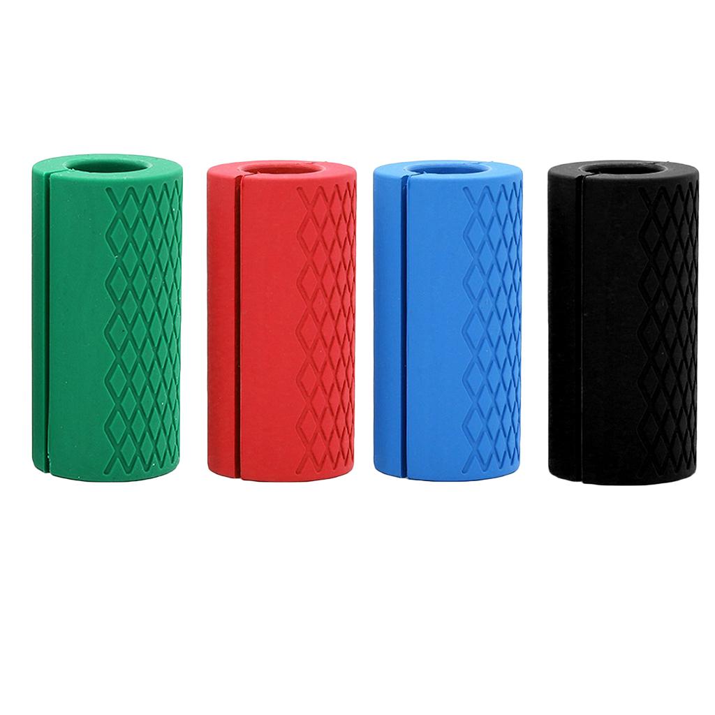 4x Fat Bar Thick Barbell Dumbbell Grips for Weightlifting Strengthen Forearm