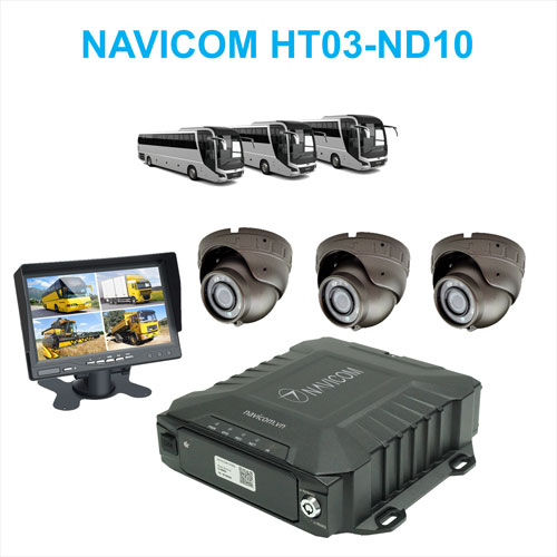 Hệ thống 3 camera hợp chuẩn NGHỊ ĐỊNH 10 cho xe khách - bus trên 30 chỗ Navicom HT03-ND10 _Hàng chính hãng