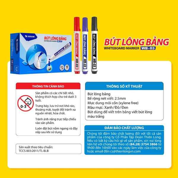 Bút Lông Bảng Thiên Long WB-03