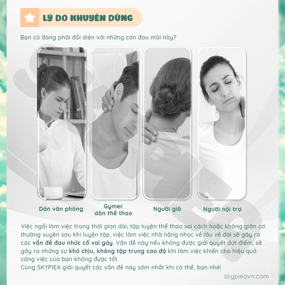 Gối Massage Hồng Ngoại 20 bi- Phiên Bản 2022 - Có túi khí - Massage Cổ, Vai, Gáy - Máy Massage Toàn Thân
