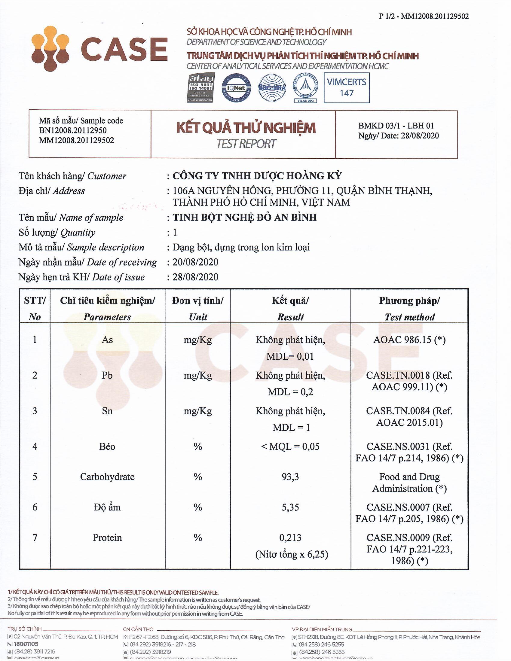 Tinh bột nghệ ĐỎ An Bình (một lon 500gr) - Hỗ trợ các vấn đề làm đẹp, sức khỏe