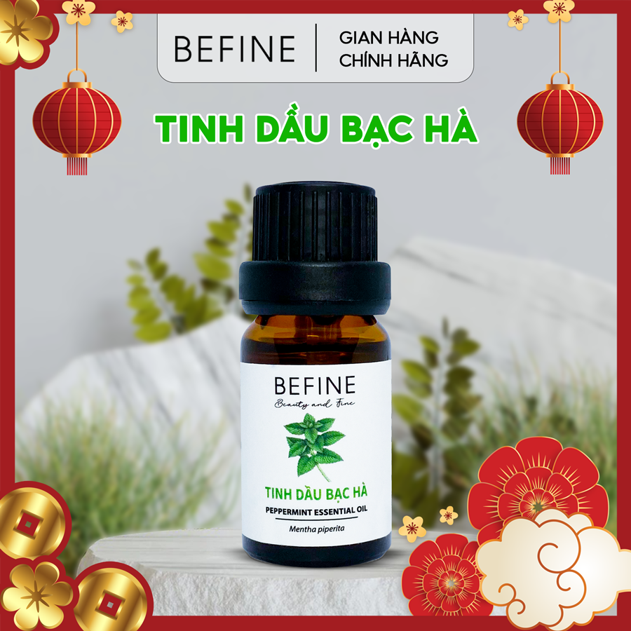 Tinh dầu bạc hà Befine nguyên chất - Peppermint essentiial oil - Thông mũi, tỉnh táo, giảm stress