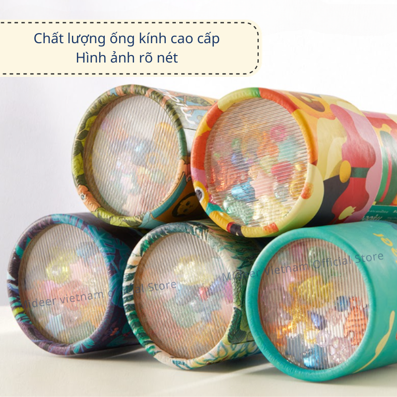 Đồ chơi kính vạn hoa Mideer Colorful Kaleidoscope, Đồ chơi sáng tạo cho bé 3,4,5,6,7 tuổi