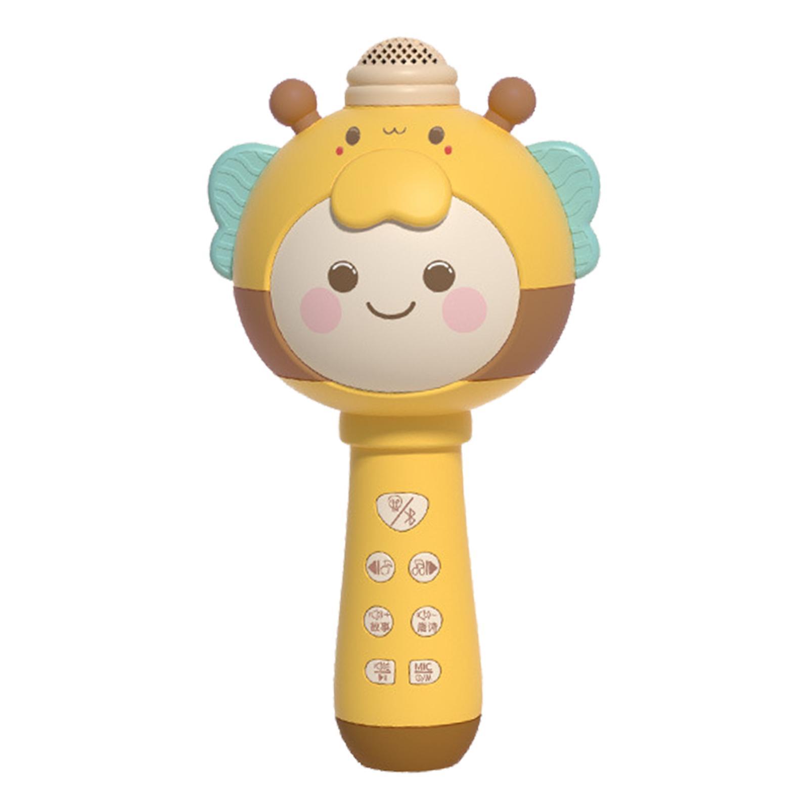 Cartoon Music Microphone with Light USB for Boys Birthday Gifts