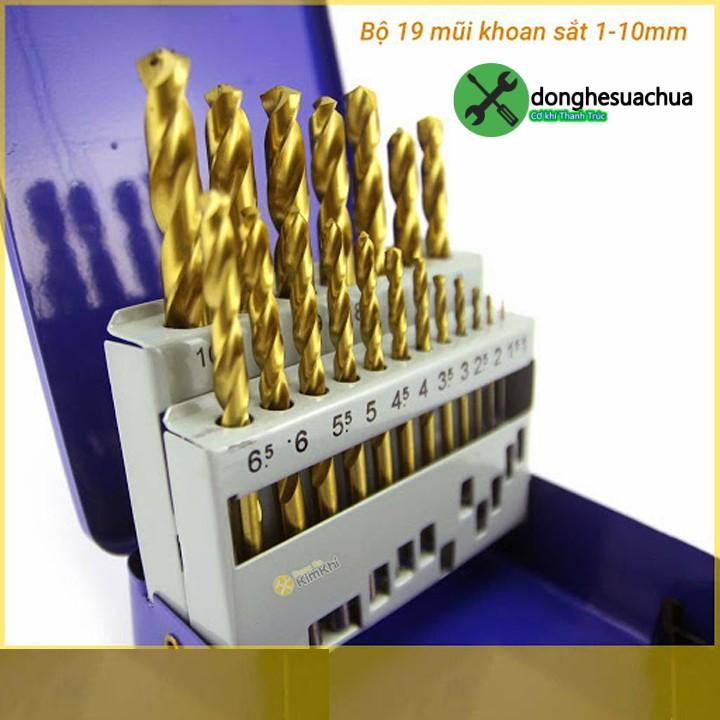 Bộ mũi khoan sắt C-Mart A0100C 19 cây