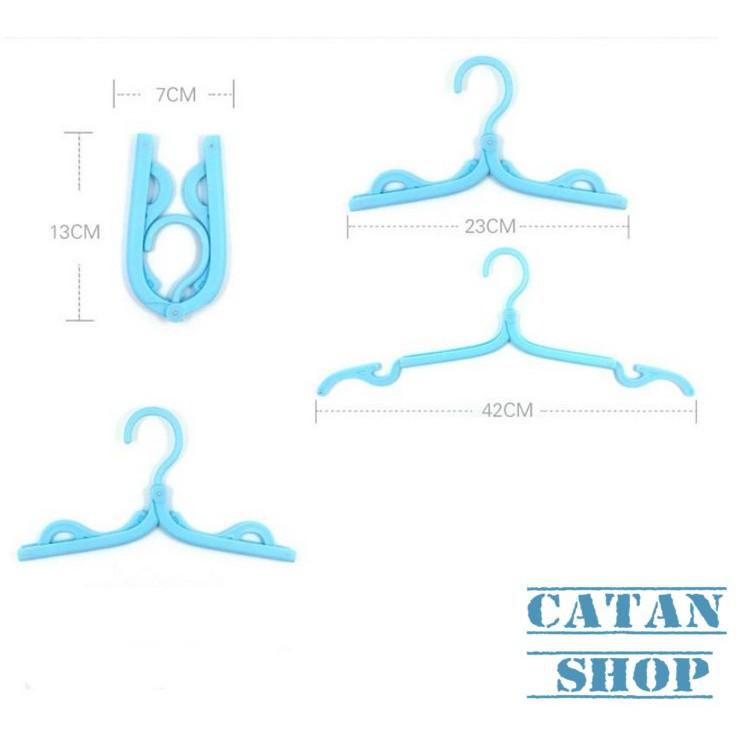 Combo 10 Móc treo quần áo xếp gọnkiểu Nhật, móc áo du lịch đa năng, mắc treo áo lót, áo ngực, áo 2 dâyGD57-MAXG-10
