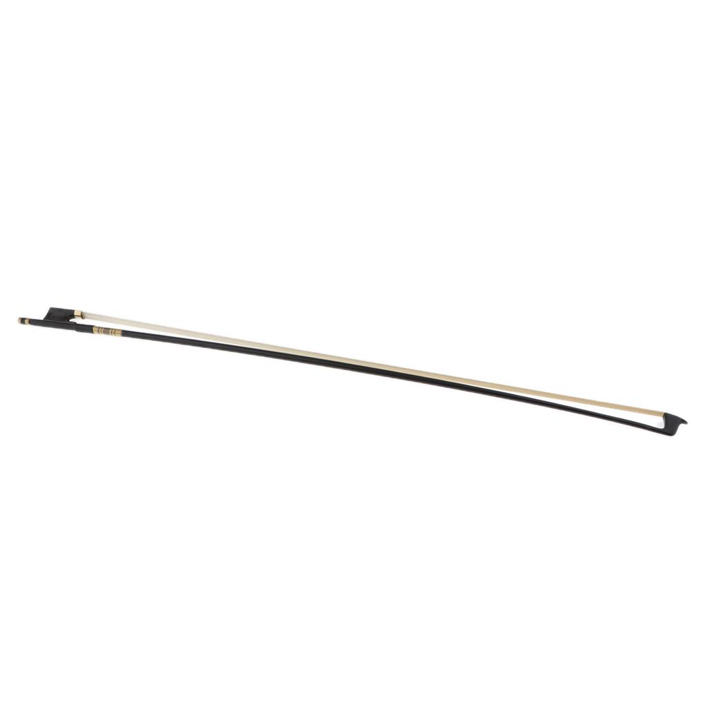 Violin Bow, 4/4 Violin Bow Violin Bow Carbon Fiber Round Stick Ebony Frog Mongolia Horsehair