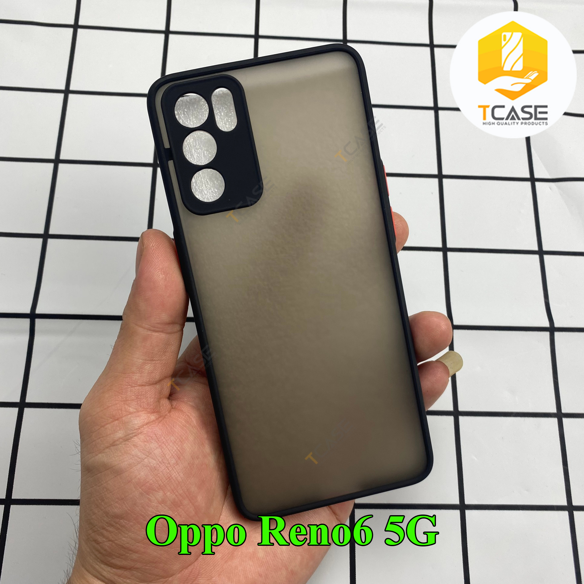 Ốp lưng Tcase dành cho Oppo Reno - Ốp nhám mờ chống sốc, bảo vệ camera | Hàng chính hãng - OPPO Reno7 Pro 5G, Reno7 Z 5G, Reno 6 5G, Reno 6Z 5G, Reno 6Pro 5G