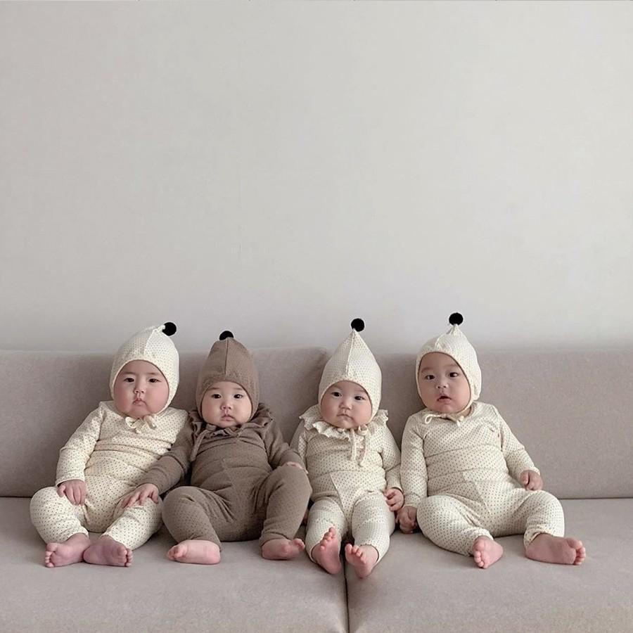 Bộ Dài Tay Cotton Cho Bé Trai, Bé Gái