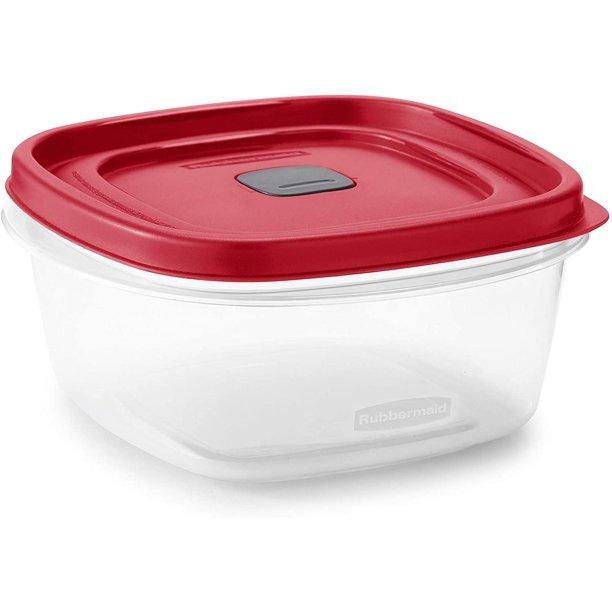 Hộp nhựa đựng thực phẩm nắp đỏ có vent Rubbermaid USA size 1.2L