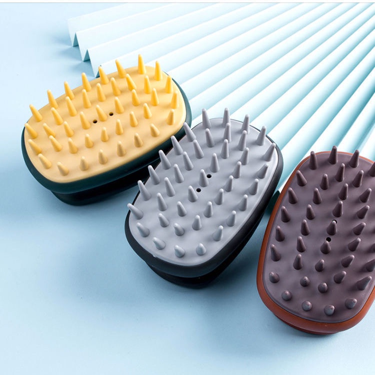 Lược Gội Đầu Massage Silicon - Massage da đầu - Giảm rụng tóc - Kích thích mọc tóc