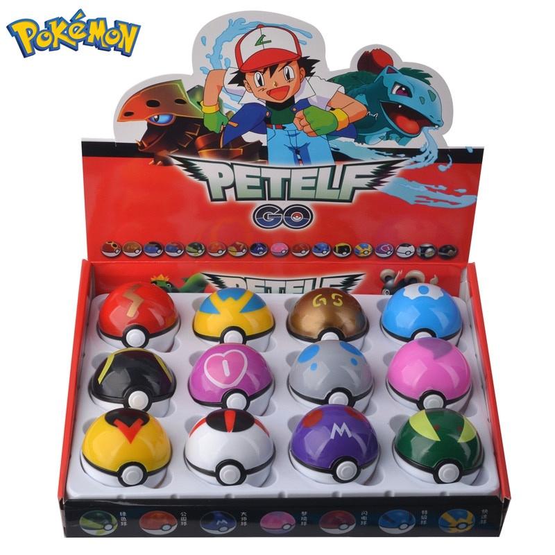 Set 12 mô hình đồ chơi quả cầu Pokemon vui nhộn cho bé (có bán lẻ