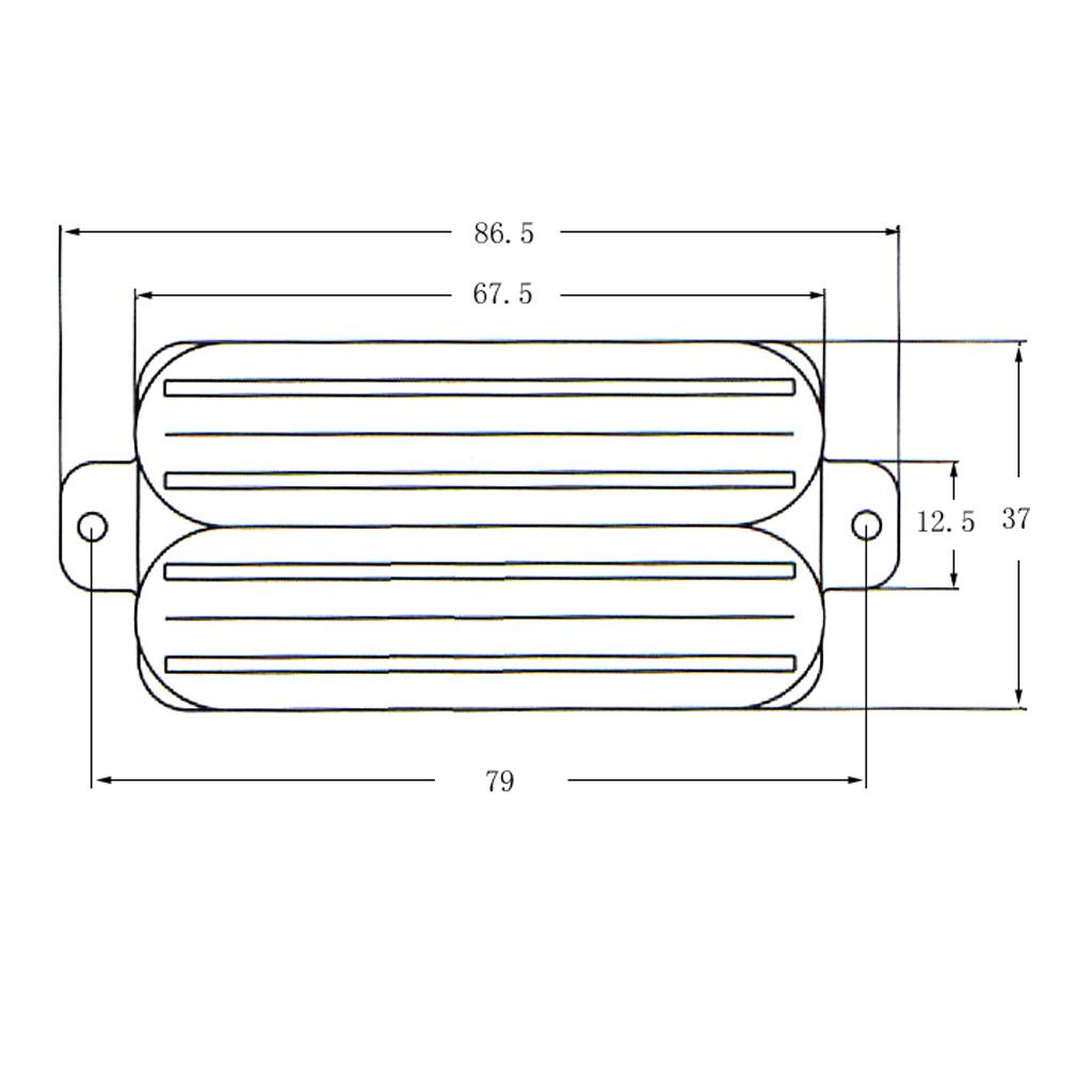 Baoblade Đen Đôi Dual Nóng Đường Sắt Humbucker W/4 Dây cho Đàn Guitar Điện