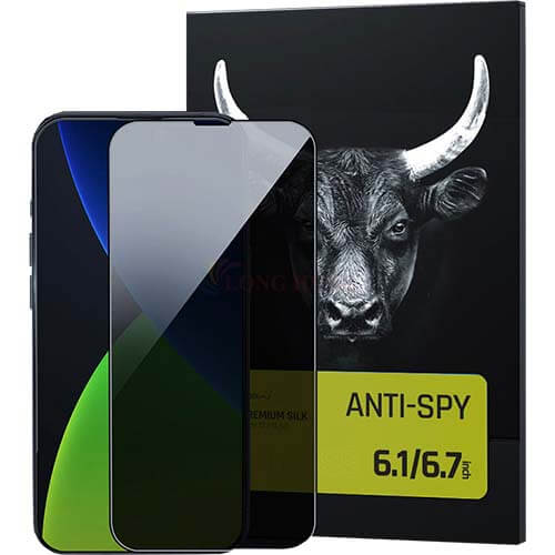Dán màn hình cường lực Full viền chống nhìn trộm MiPow Kingbull Anti-Spy 13 Series - Hàng chính hãng