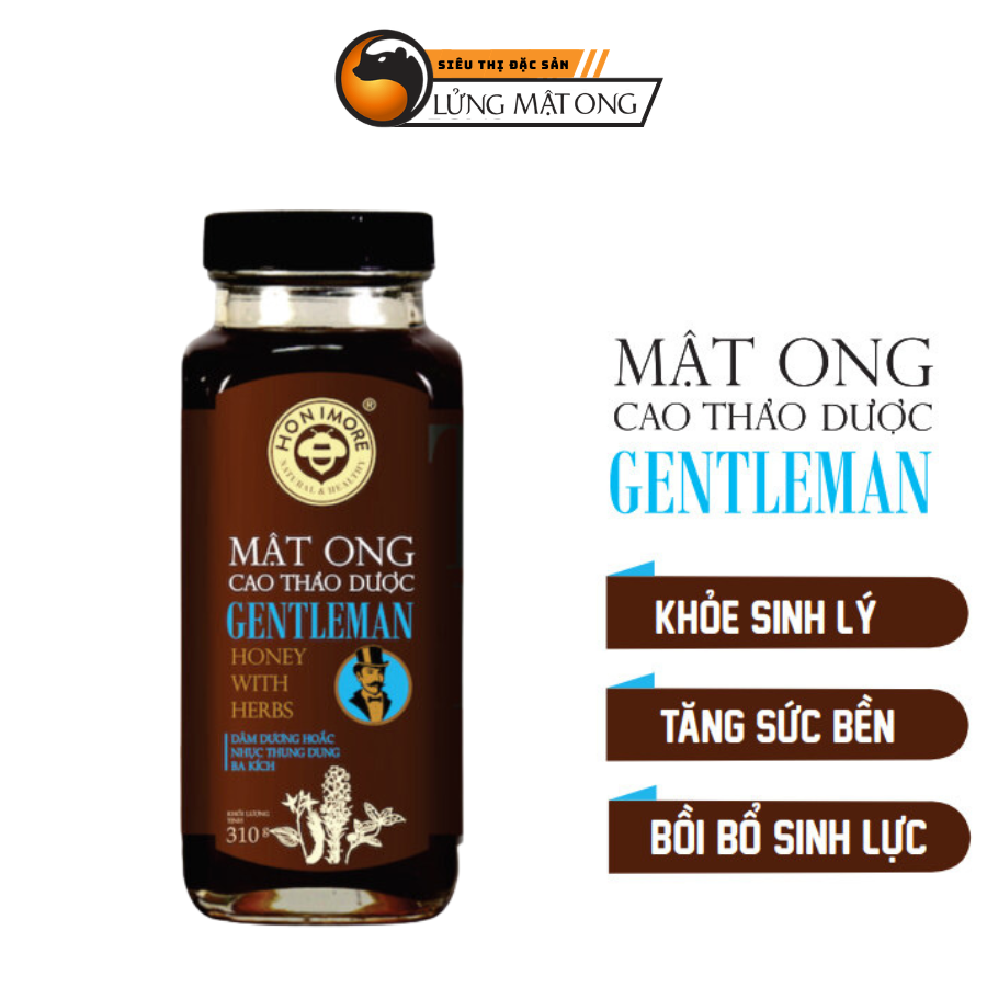 Mật ong thượng hạng - cao thảo dược Gentleman Honimore 310g chăm sóc sức khoẻ nam