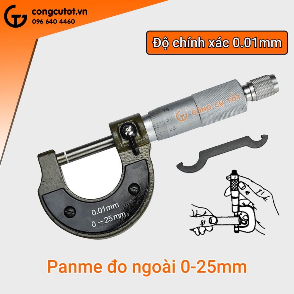 Panme đo ngoài 0-25mm độ chính xác 0.01mm