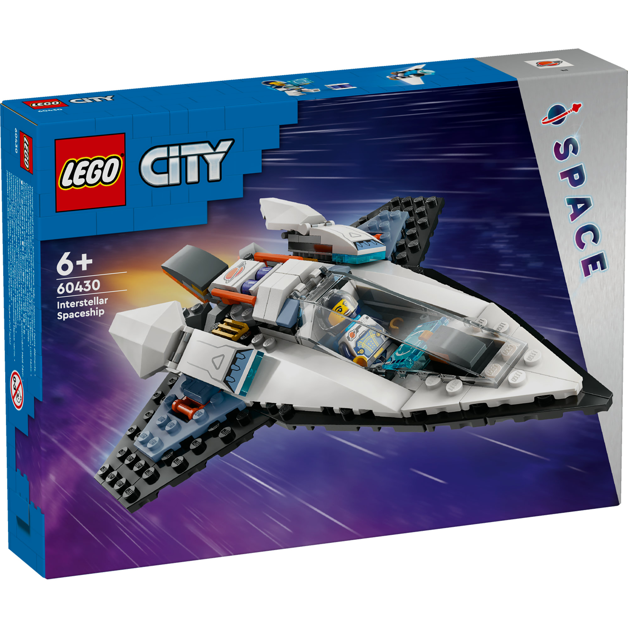 LEGO CITY 60430 Đồ chơi lắp ráp Phi thuyền liên hành tinh (240 chi tiết)