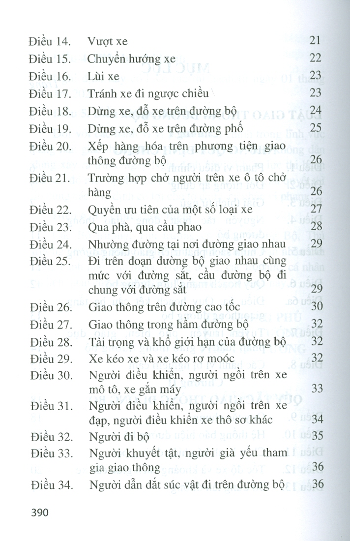 LUẬT GIAO THÔNG ĐƯỜNG BỘ VÀ NGHỊ ĐỊNH HƯỚNG DẪN THI HÀNH (Nghị Đinh Số 100/2019/NĐ-CP Ngày 30/12/2019 + Nghị Định Số 123/2021/NĐ-CP Ngày 28/12/2021)