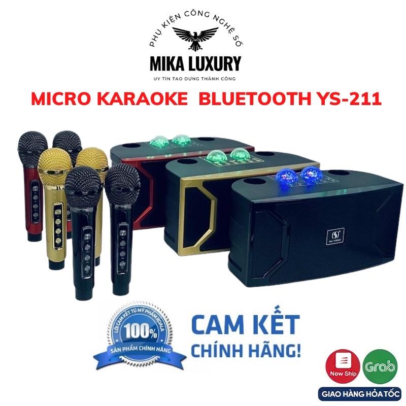 Loa Bluetooth Kèm Microe Karaoke SU-YOSD YS-211 (Kèm 2 Micro Không Dây) Bảo hành 12 tháng lỗi 1 đổi 1