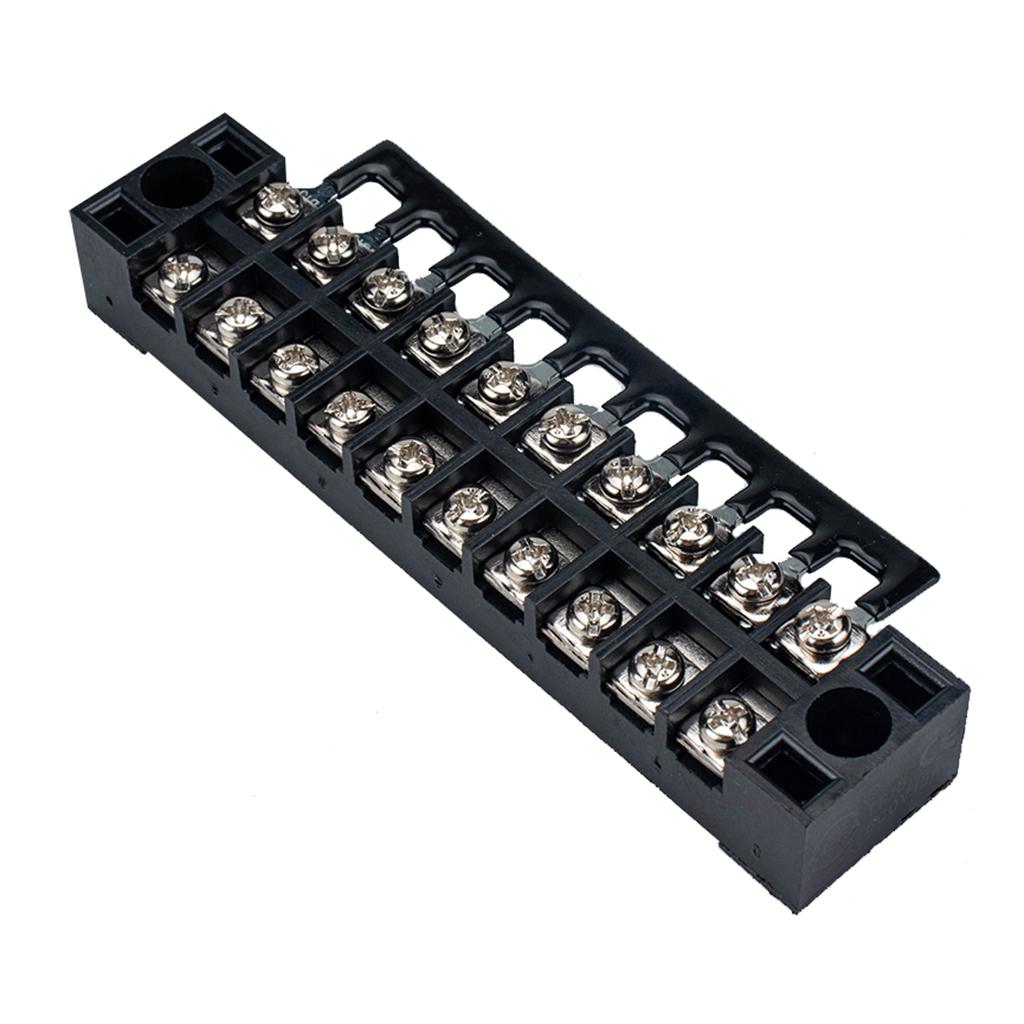 5Pcs 10 Digit Double Row Screw Terminal Block Terminal Protectors