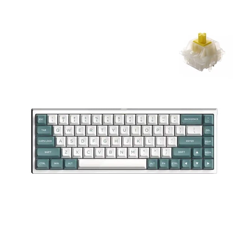Bàn phím cơ FL-Esports FL680SAM (Night Black/Peach/Aqua Green/Purple/Banana) 3 mode - Hàng chính hãng